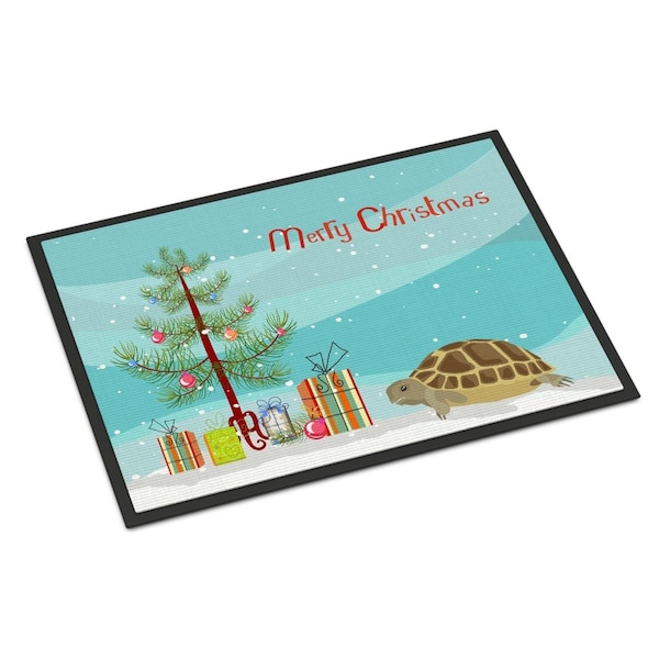 Carolines Treasures 24 x 36 in. Turtle Merry Christmas Indoor or Outdoor Mat CK4542JMAT - main